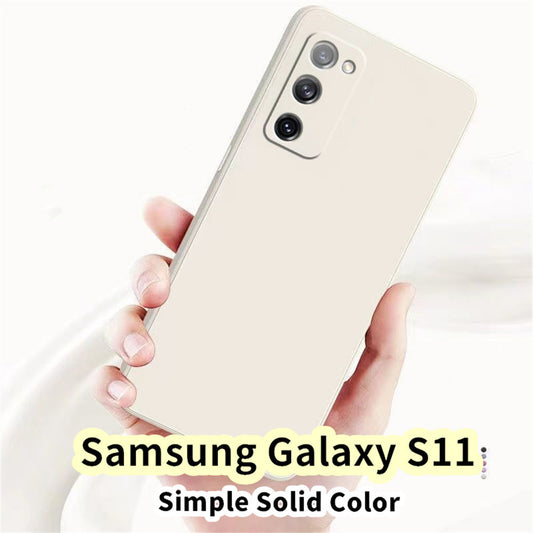 For Samsung Galaxy S11 Cover Drop and wear resistant Silicone Full Case Classic Simple Solid Color Phone Case Cover