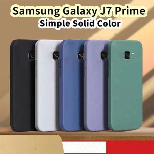 For Samsung Galaxy J7 Prime Cover Drop and wear resistant Silicone Full Case Classic Simple Solid Color Phone Case Cover