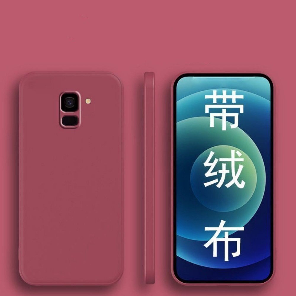 For Samsung Galaxy J6 Plus Cover Drop and wear resistant Silicone Full Case Classic Simple Solid Color Phone Case Cover