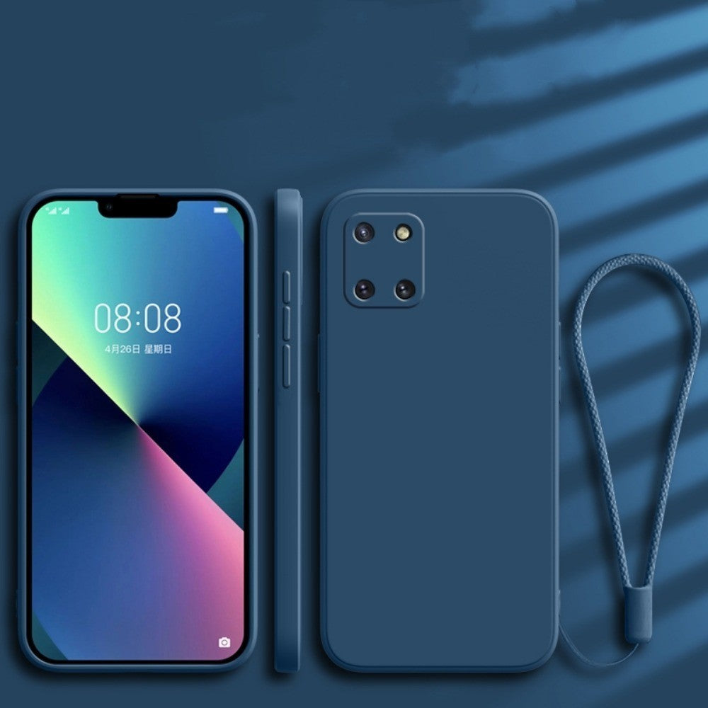 For Samsung Galaxy A81 Cover Drop and wear resistant Silicone Full Case Classic Simple Solid Color Phone Case Cover
