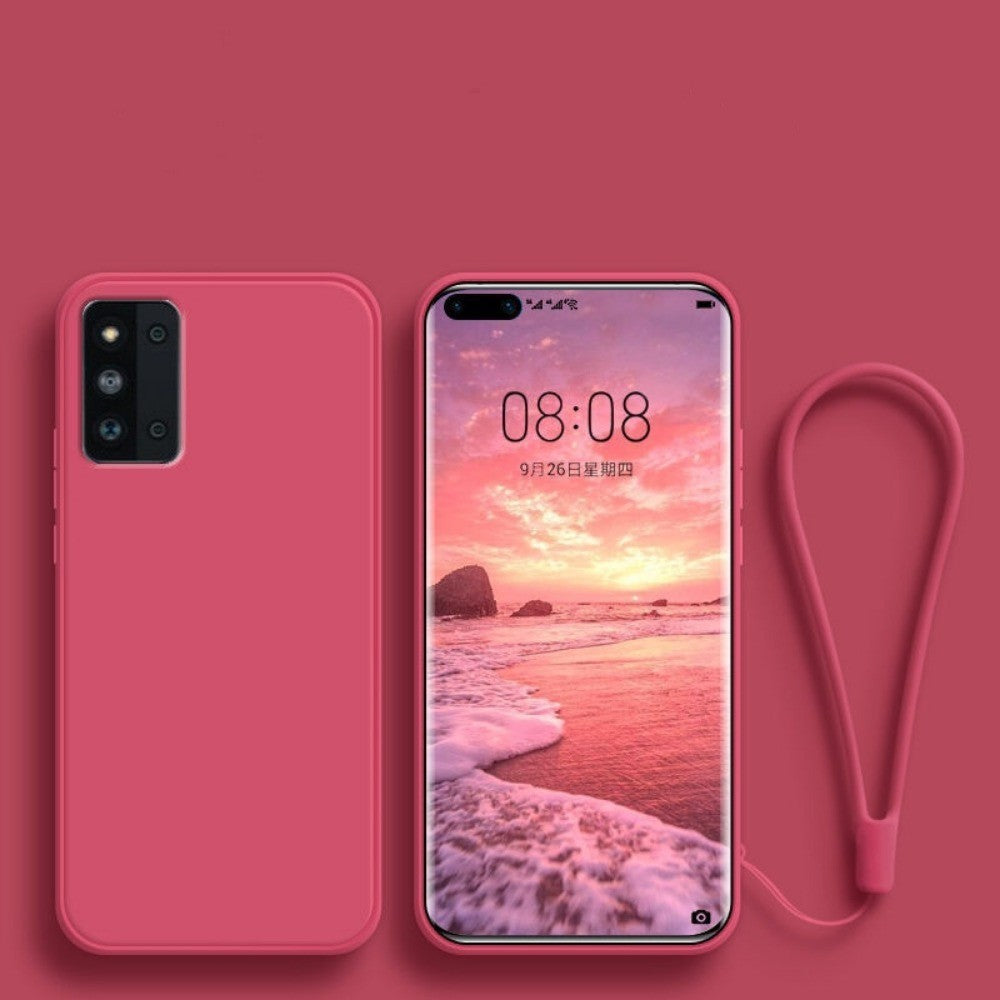 For Samsung Galaxy F52 Cover Drop and wear resistant Silicone Full Case Classic Simple Solid Color Phone Case Cover