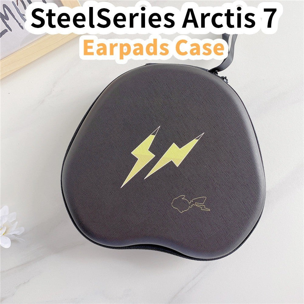 For SteelSeries Arctis 7 Headphone Case Cartoon Creative Patterns Headset Earpads Storage Bag Casing Box