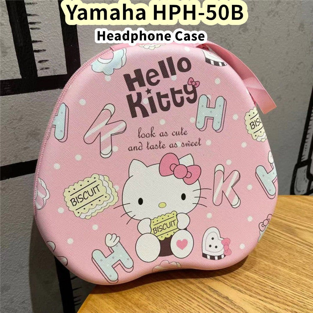 For Yamaha HPH-50B Headphone Case Cartoon Creative Patterns Headset Earpads Storage Bag Casing Box