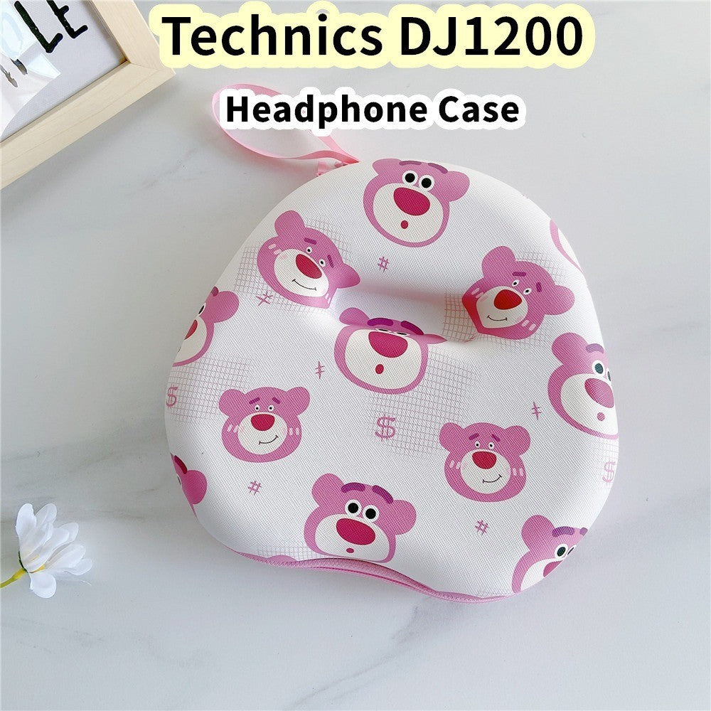 For Technics DJ1200 Headphone Case Cartoon Creative Patterns Headset Earpads Storage Bag Casing Box