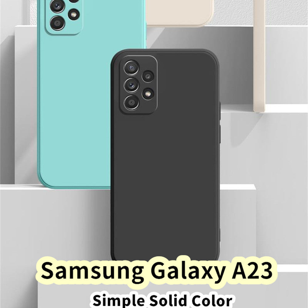 For Samsung Galaxy A23 Cover Drop and wear resistant Silicone Full Case Classic Simple Solid Color Phone Case Cover