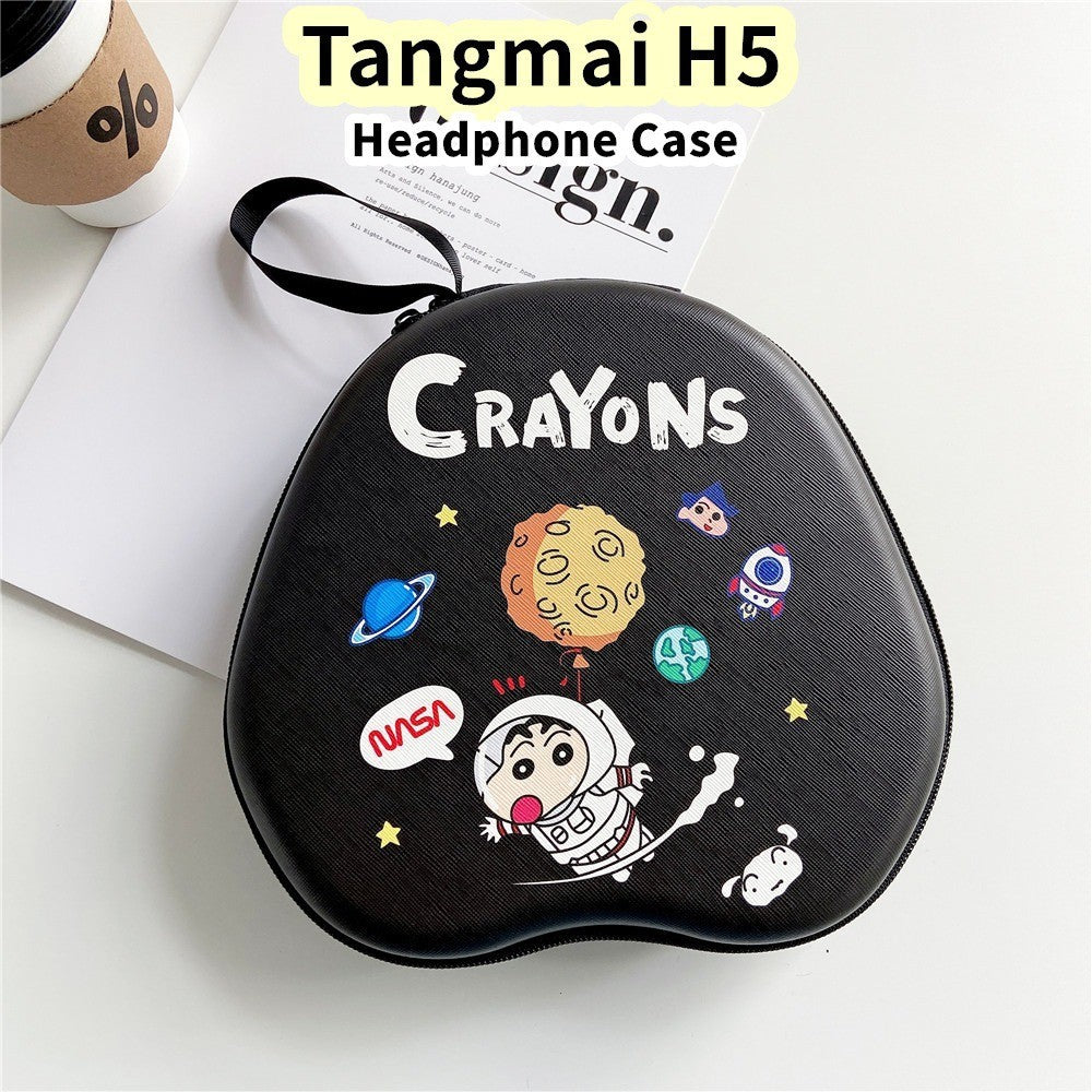 For Tangmai H5 Headphone Case Cartoon Creative Patterns Headset Earpads Storage Bag Casing Box