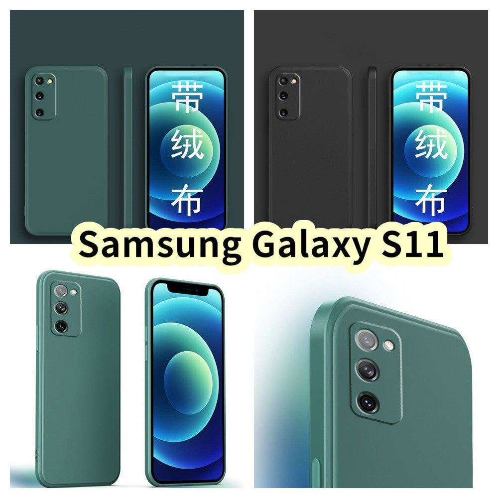 For Samsung Galaxy S11 Cover Drop and wear resistant Silicone Full Case Classic Simple Solid Color Phone Case Cover