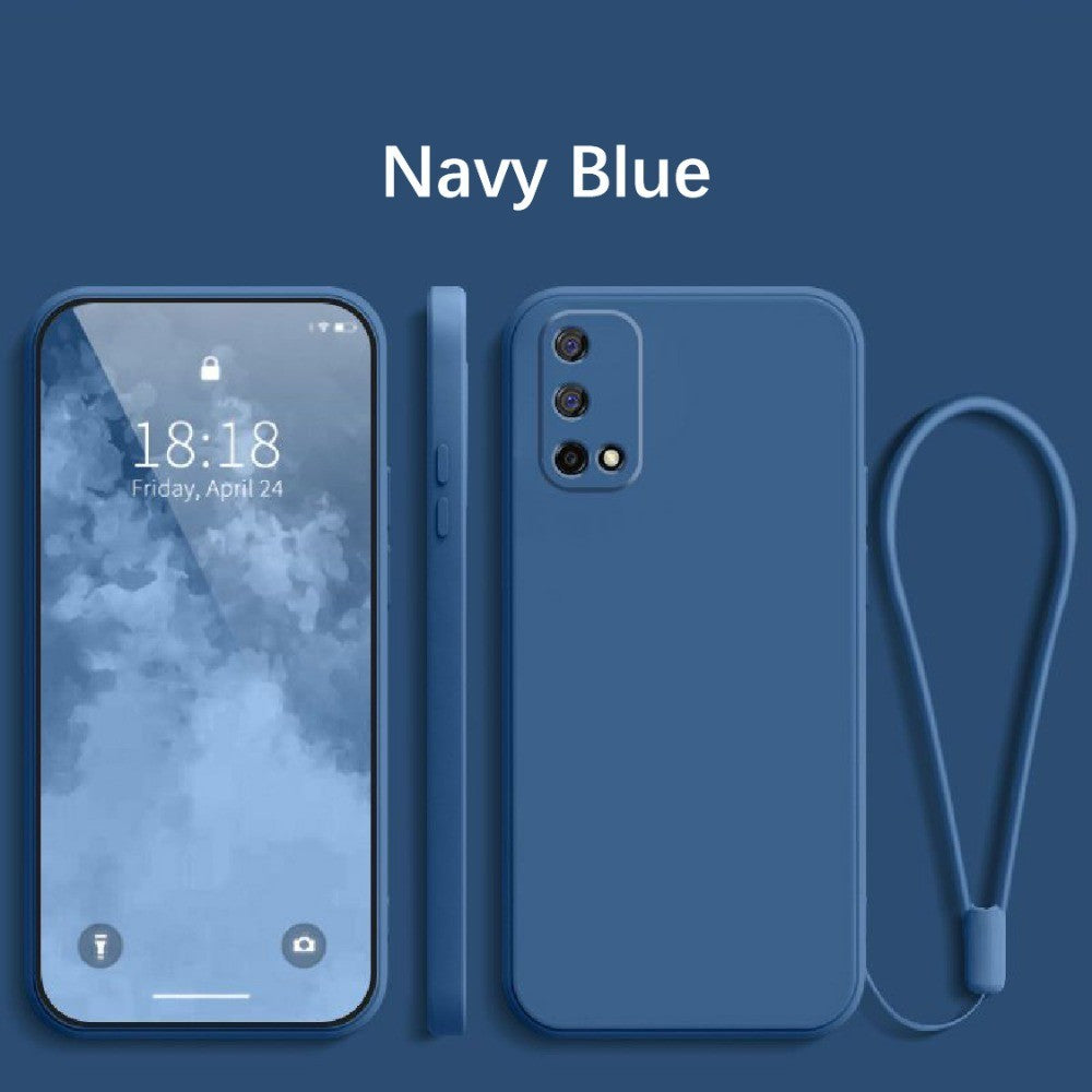 For Realme V5 Cover Drop and wear resistant Silicone Full Case Classic Simple Solid Color Phone Case Cover
