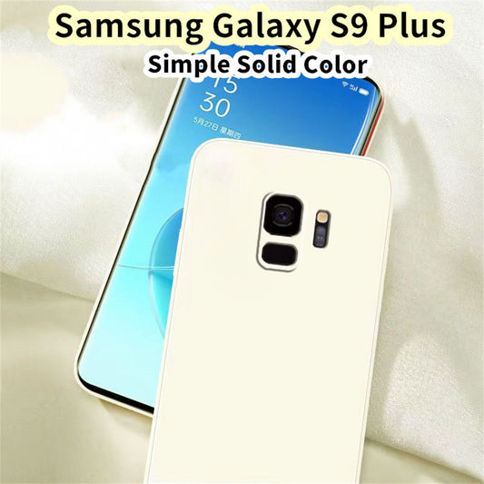 For Samsung Galaxy S9 Plus Cover Drop and wear resistant Silicone Full Case Classic Simple Solid Color Phone Case Cover