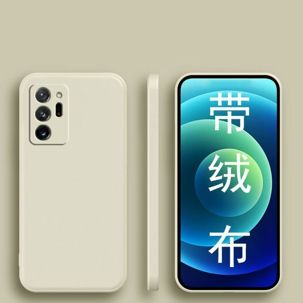 For Samsung Galaxy Note 20 Ultra Cover Drop and wear resistant Silicone Full Case Classic Simple Solid Color Phone Case Cover