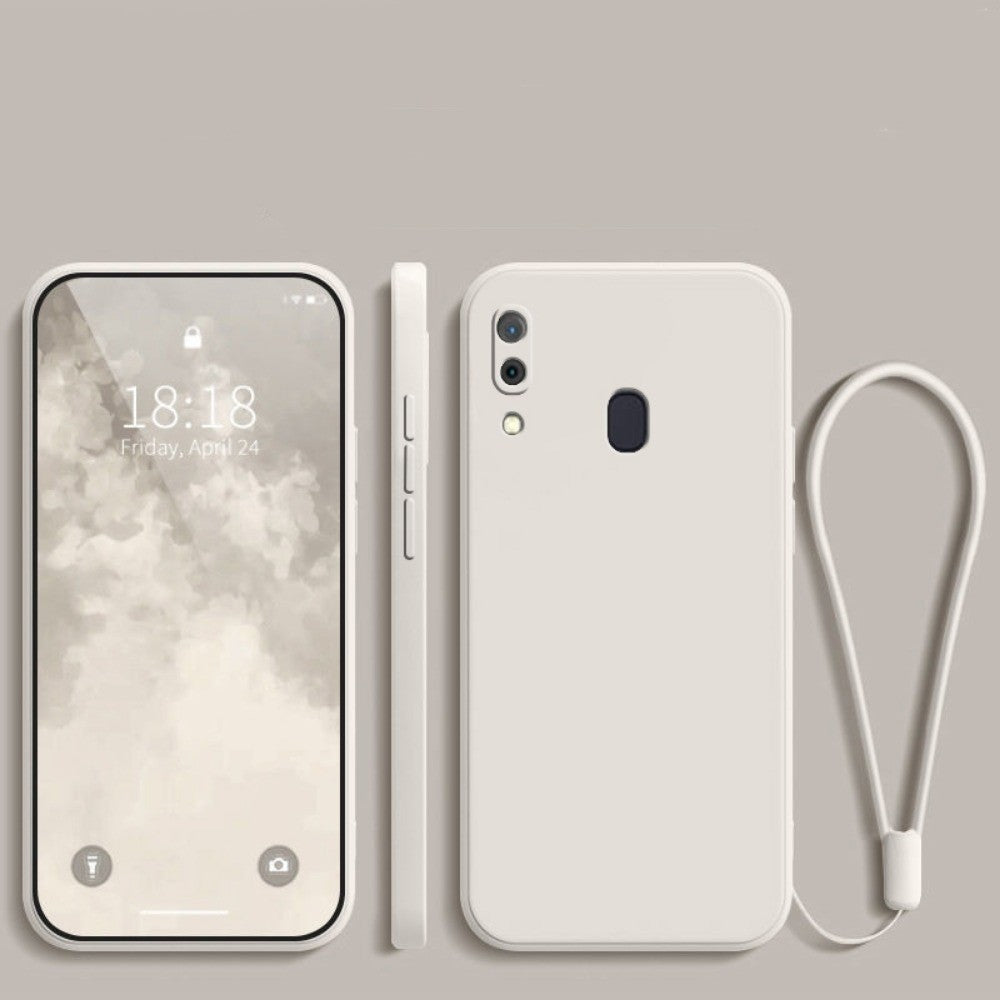 For Samsung Galaxy A30 Cover Drop and wear resistant Silicone Full Case Classic Simple Solid Color Phone Case Cover