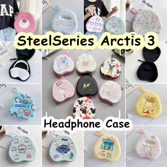 For SteelSeries Arctis 3 Headphone Case Cartoon Creative Patterns Headset Earpads Storage Bag Casing Box