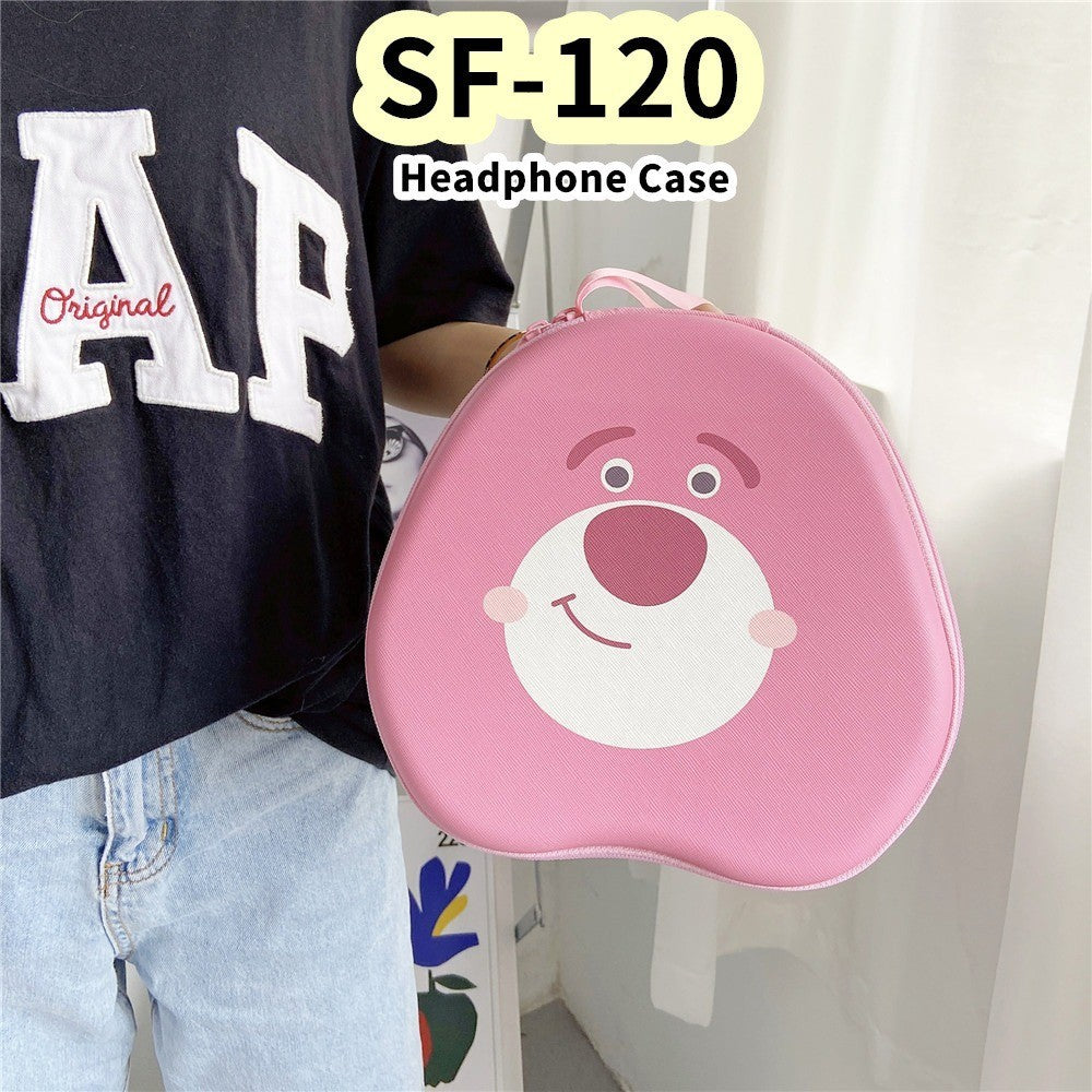 For SF-120 Headphone Case Cartoon Creative Patterns Headset Earpads Storage Bag Casing Box