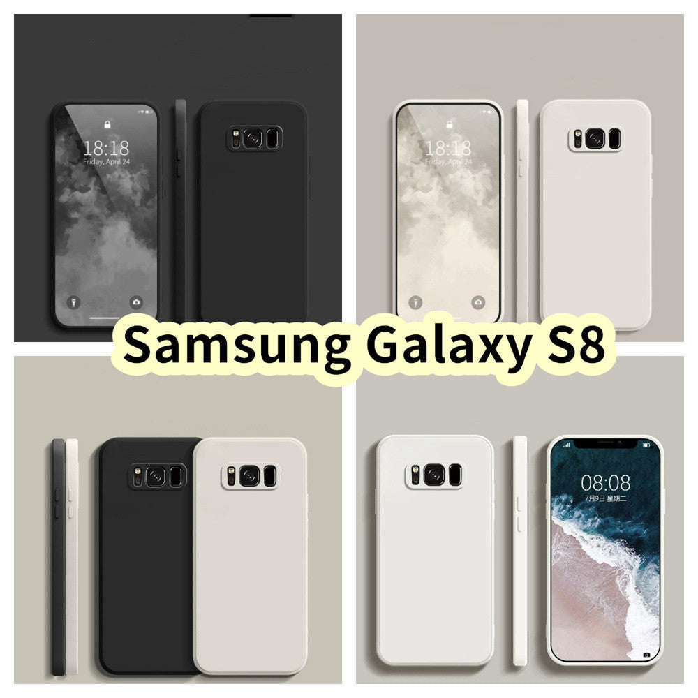 For Samsung Galaxy S8 Cover Drop and wear resistant Silicone Full Case Classic Simple Solid Color Phone Case Cover