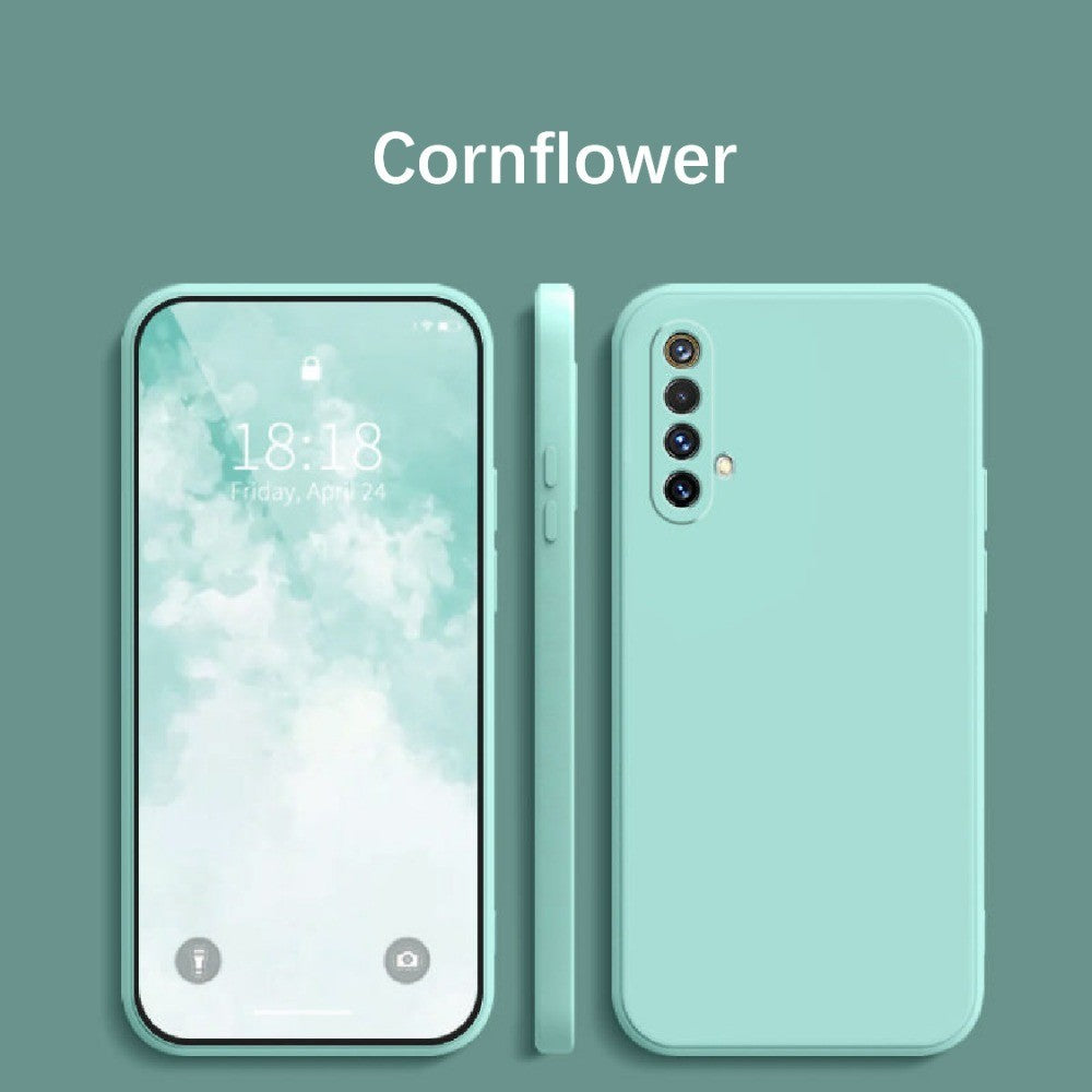 For Realme X50 Cover Drop and wear resistant Silicone Full Case Classic Simple Solid Color Phone Case Cover