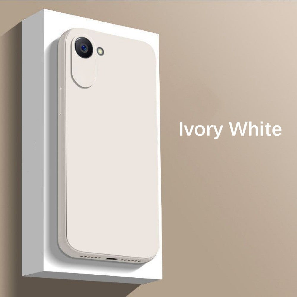 For Realme C30 Cover Drop and wear resistant Silicone Full Case Classic Simple Solid Color Phone Case Cover