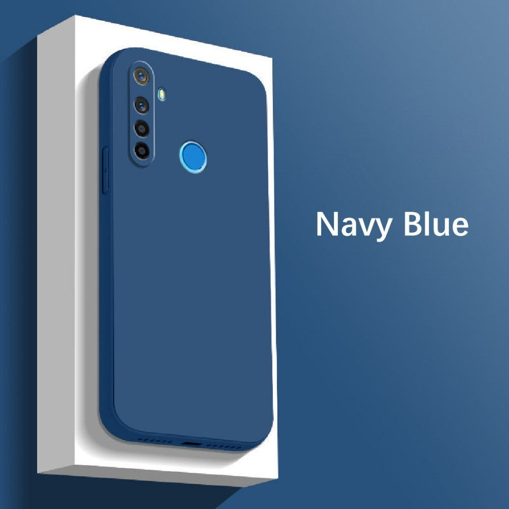 For Realme Q Cover Drop and wear resistant Silicone Full Case Classic Simple Solid Color Phone Case Cover