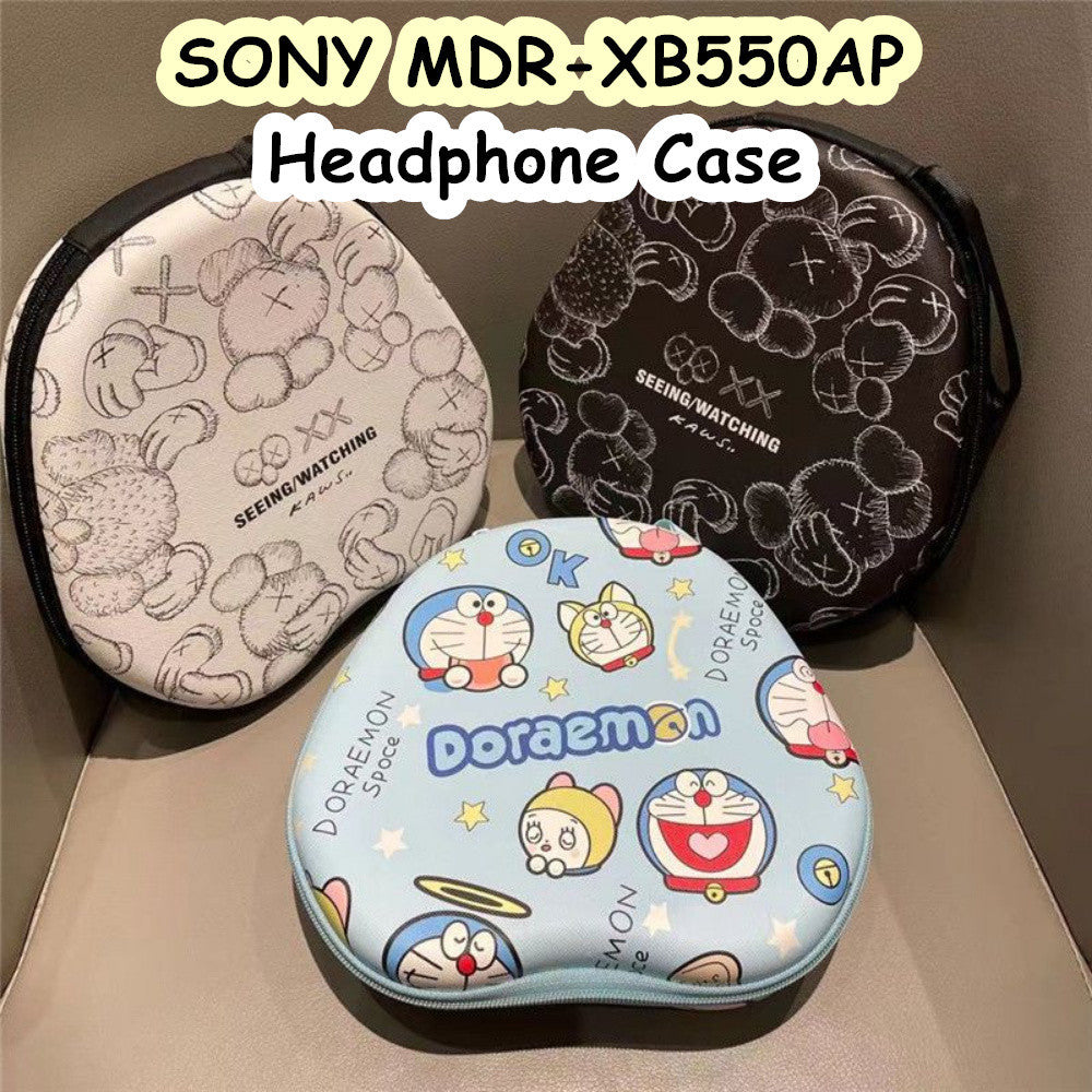 For SONY MDR-XB550AP Headphone Case Cartoon Creative Patterns Headset Earpads Storage Bag Casing Box