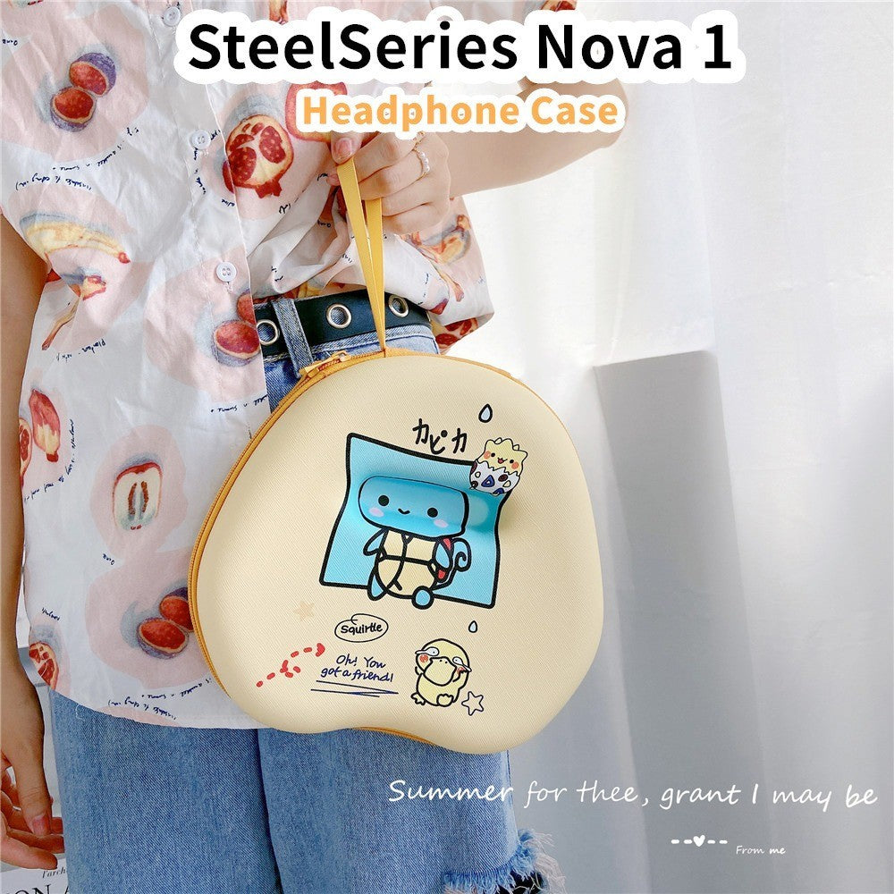 For SteelSeries Nova 1 Headphone Case Cartoon Creative Patterns Headset Earpads Storage Bag Casing Box