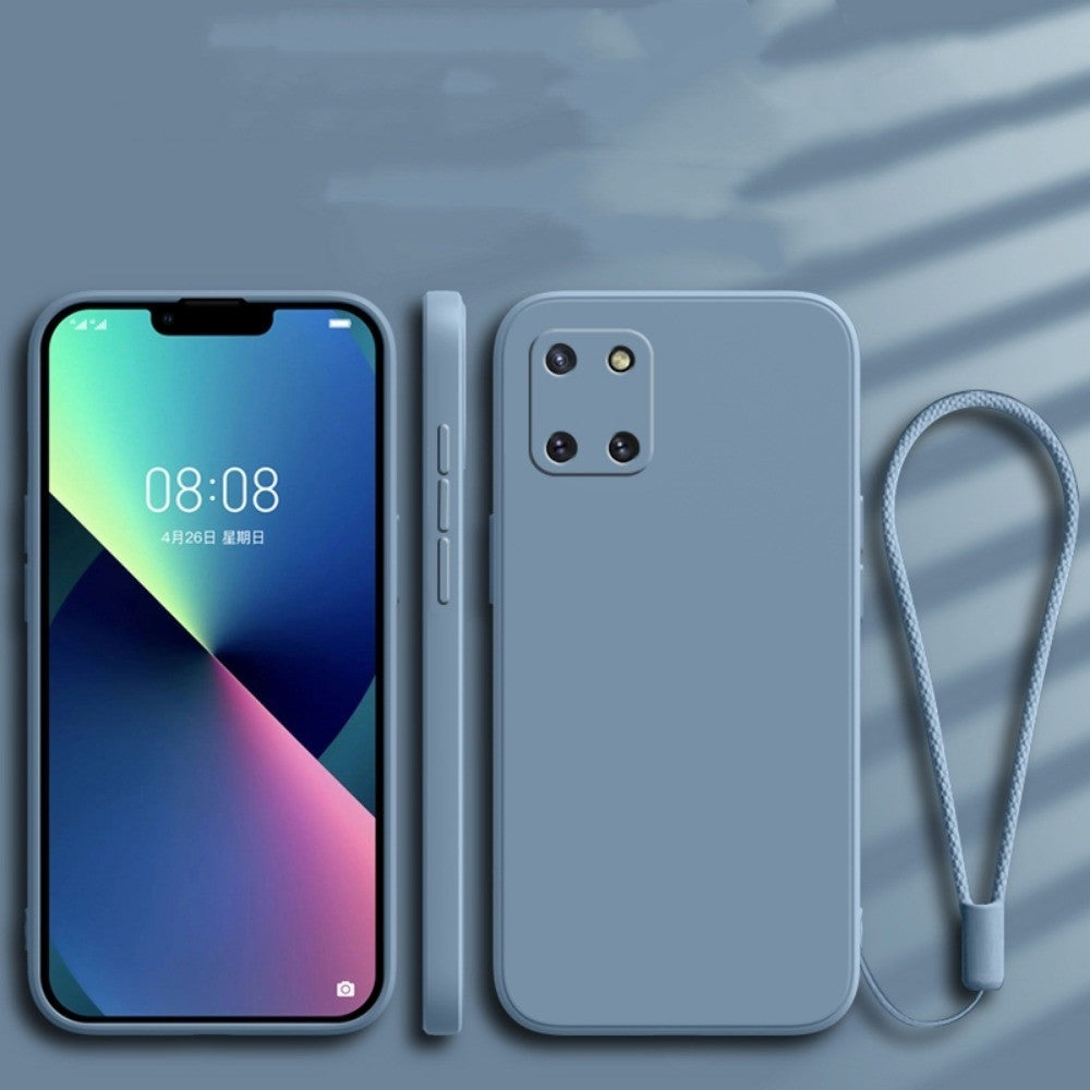 For Samsung Galaxy Note 10 Lite Cover Drop and wear resistant Silicone Full Case Classic Simple Solid Color Phone Case Cover
