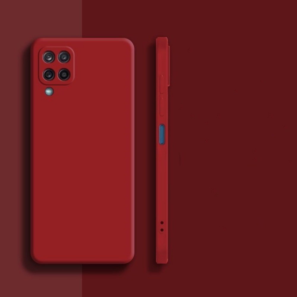 For Samsung Galaxy M42 5G Cover Drop and wear resistant Silicone Full Case Classic Simple Solid Color Phone Case Cover