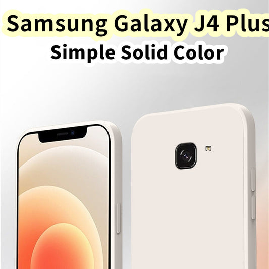 For Samsung Galaxy J4 Plus Cover Drop and wear resistant Silicone Full Case Classic Simple Solid Color Phone Case Cover