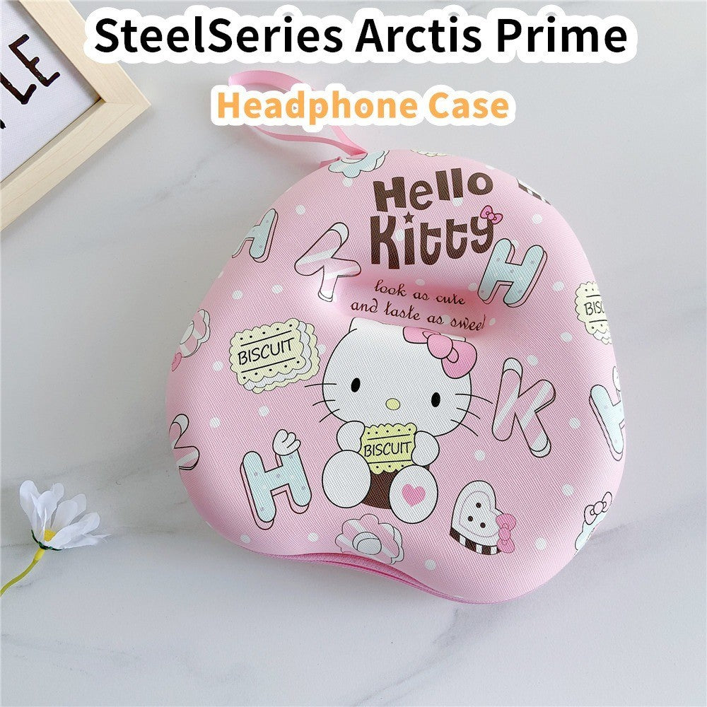 For SteelSeries Arctis Prime Headphone Case Cartoon Creative Patterns Headset Earpads Storage Bag Casing Box