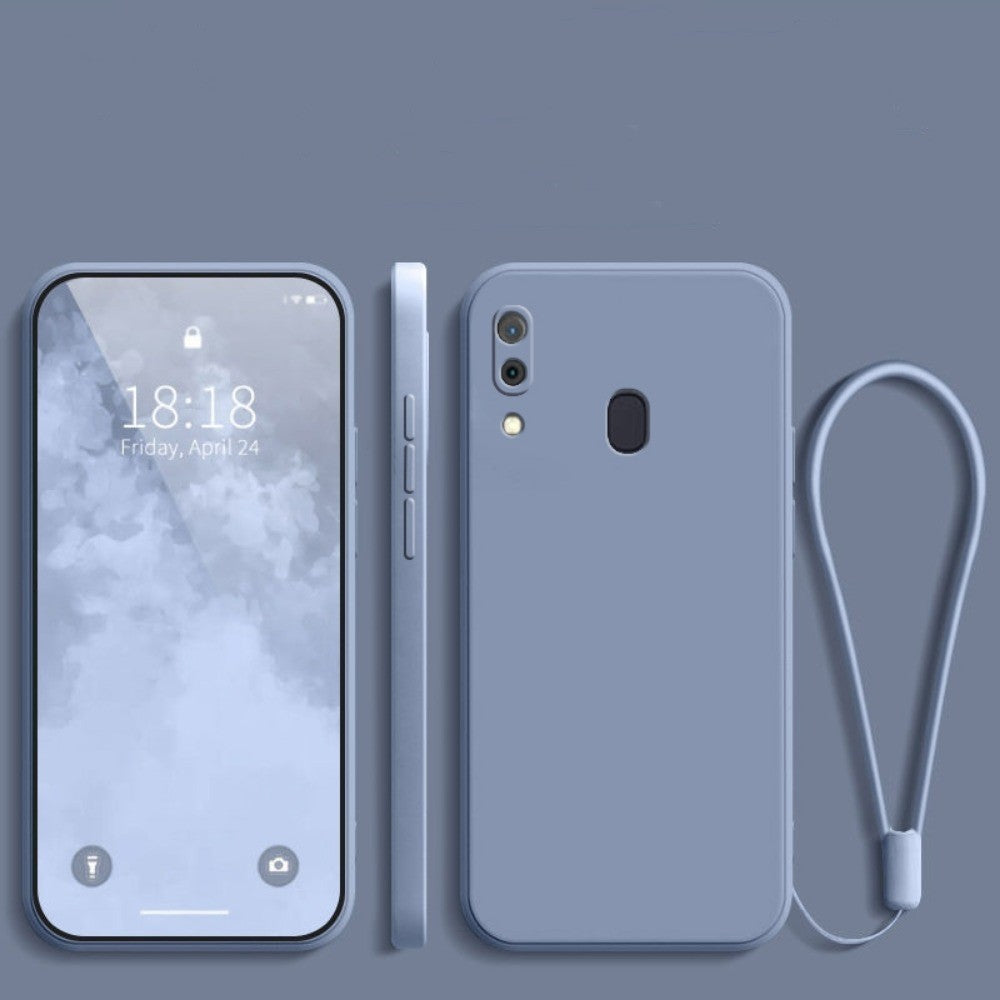 For Samsung Galaxy M10S Cover Drop and wear resistant Silicone Full Case Classic Simple Solid Color Phone Case Cover