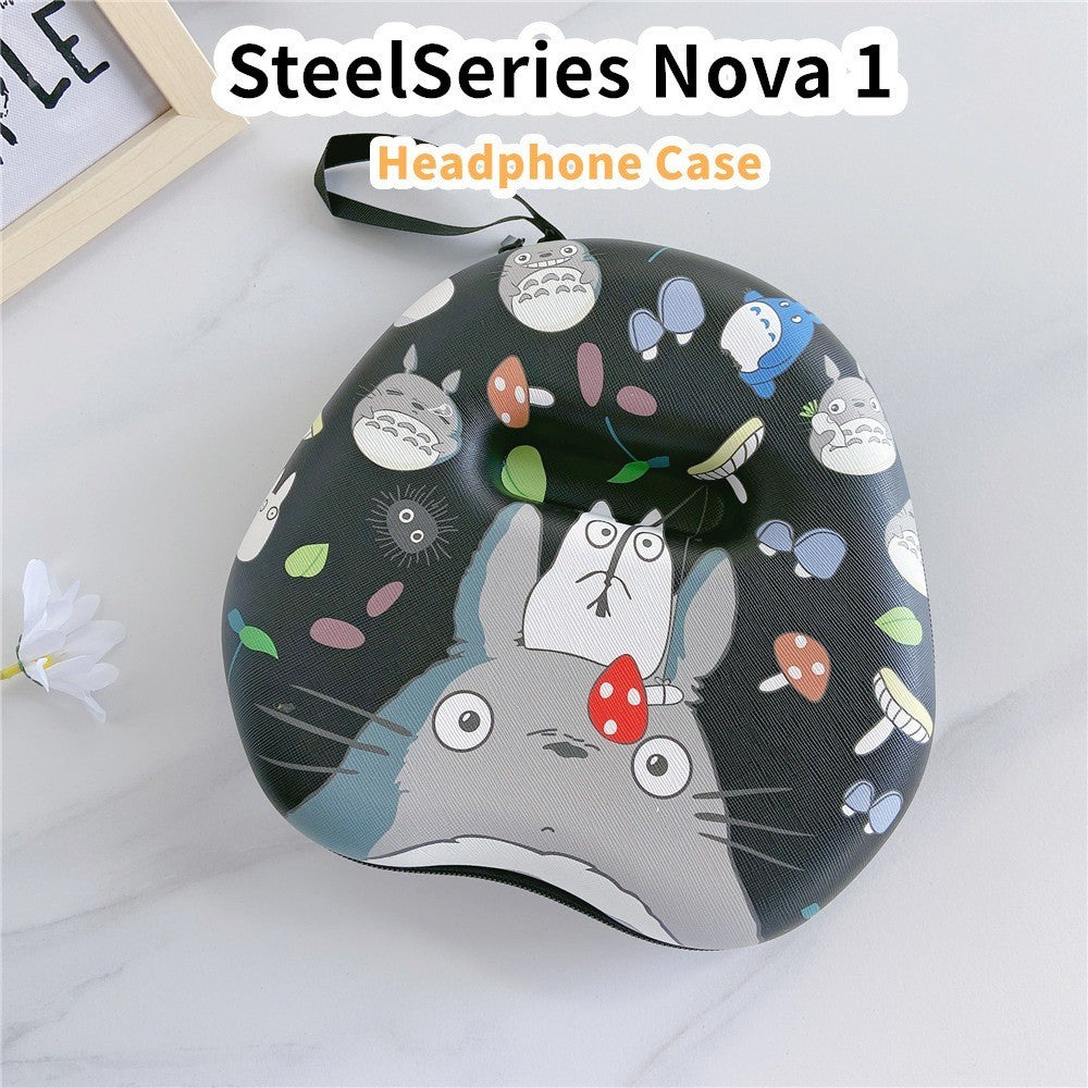For SteelSeries Nova 1 Headphone Case Cartoon Creative Patterns Headset Earpads Storage Bag Casing Box