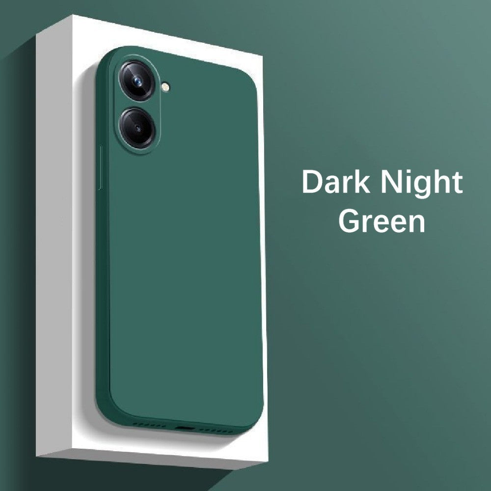 For Realme 10 Pro Plus Cover Drop and wear resistant Silicone Full Case Classic Simple Solid Color Phone Case Cover