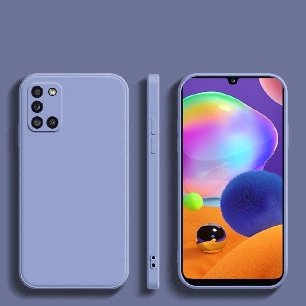 For Samsung Galaxy A31 Cover Drop and wear resistant Silicone Full Case Classic Simple Solid Color Phone Case Cover