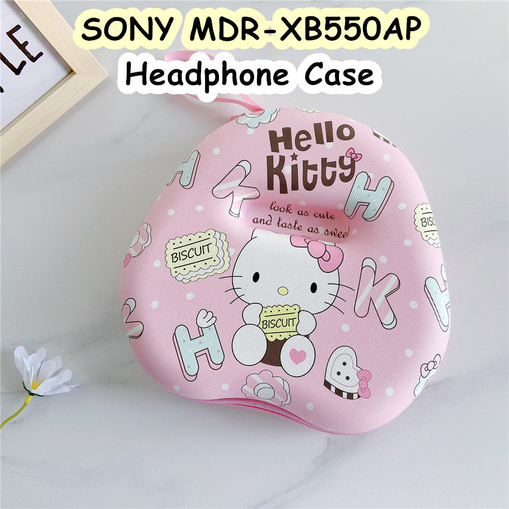 For SONY MDR-XB550AP Headphone Case Cartoon Creative Patterns Headset Earpads Storage Bag Casing Box