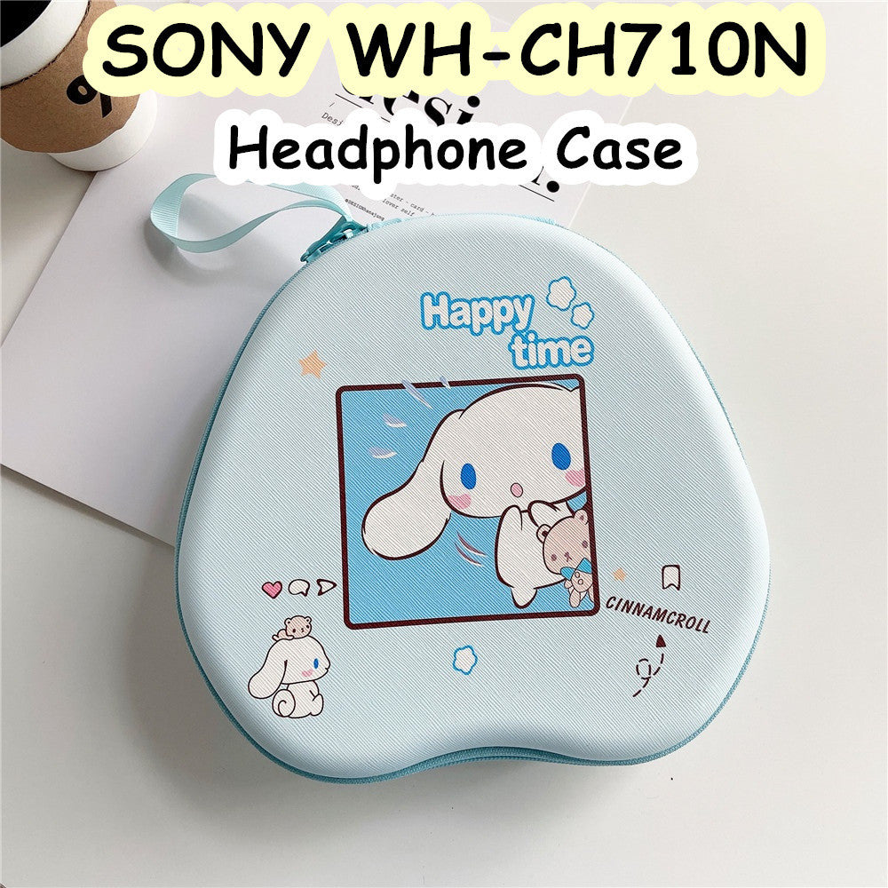 For SONY WH-CH710N Headphone Case Cartoon Creative Patterns Headset Earpads Storage Bag Casing Box