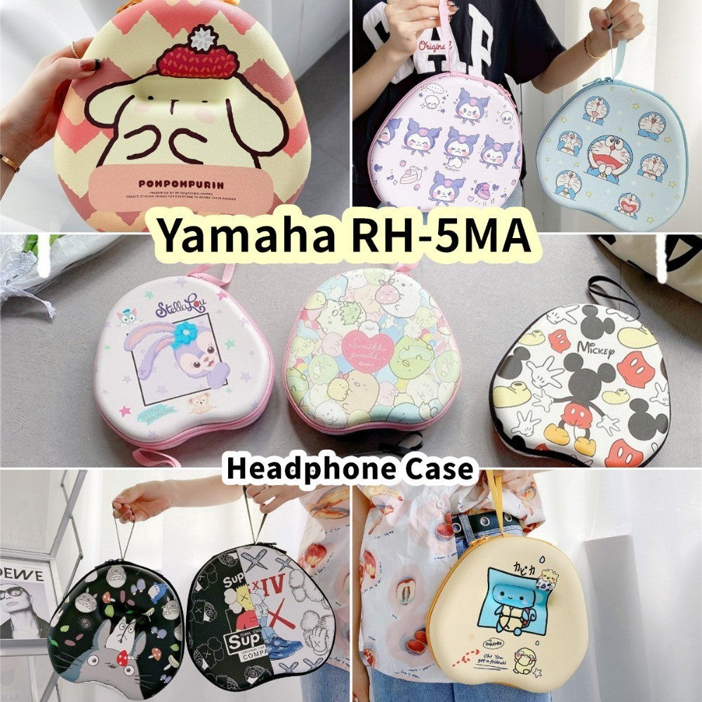 For Yamaha RH-5MA Headphone Case Cartoon Creative Patterns Headset Earpads Storage Bag Casing Box