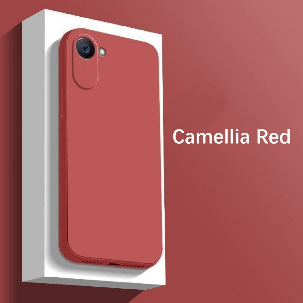 For Realme C30 Cover Drop and wear resistant Silicone Full Case Classic Simple Solid Color Phone Case Cover