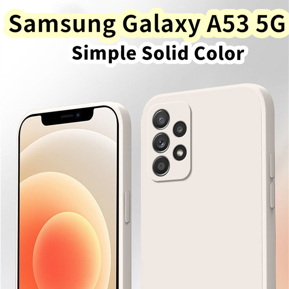 For Samsung Galaxy A53 5G Cover Drop and wear resistant Silicone Full Case Classic Simple Solid Color Phone Case Cover