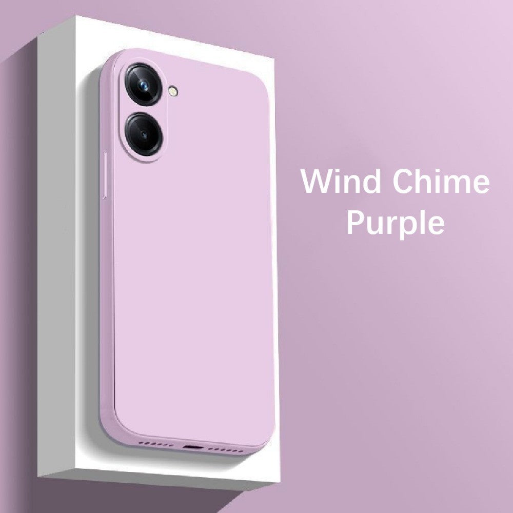 For Realme 10 Pro Cover Drop and wear resistant Silicone Full Case Classic Simple Solid Color Phone Case Cover