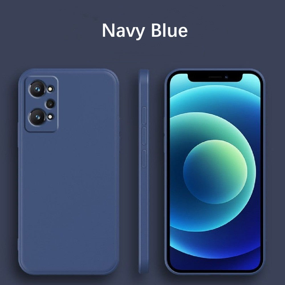 For Realme C31 Cover Drop and wear resistant Silicone Full Case Classic Simple Solid Color Phone Case Cover