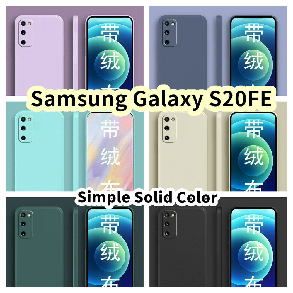 For Samsung Galaxy S20FE Cover Drop and wear resistant Silicone Full Case Classic Simple Solid Color Phone Case Cover