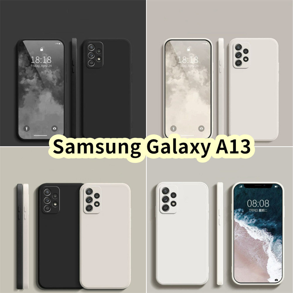 For Samsung Galaxy A13 Cover Drop and wear resistant Silicone Full Case Classic Simple Solid Color Phone Case Cover