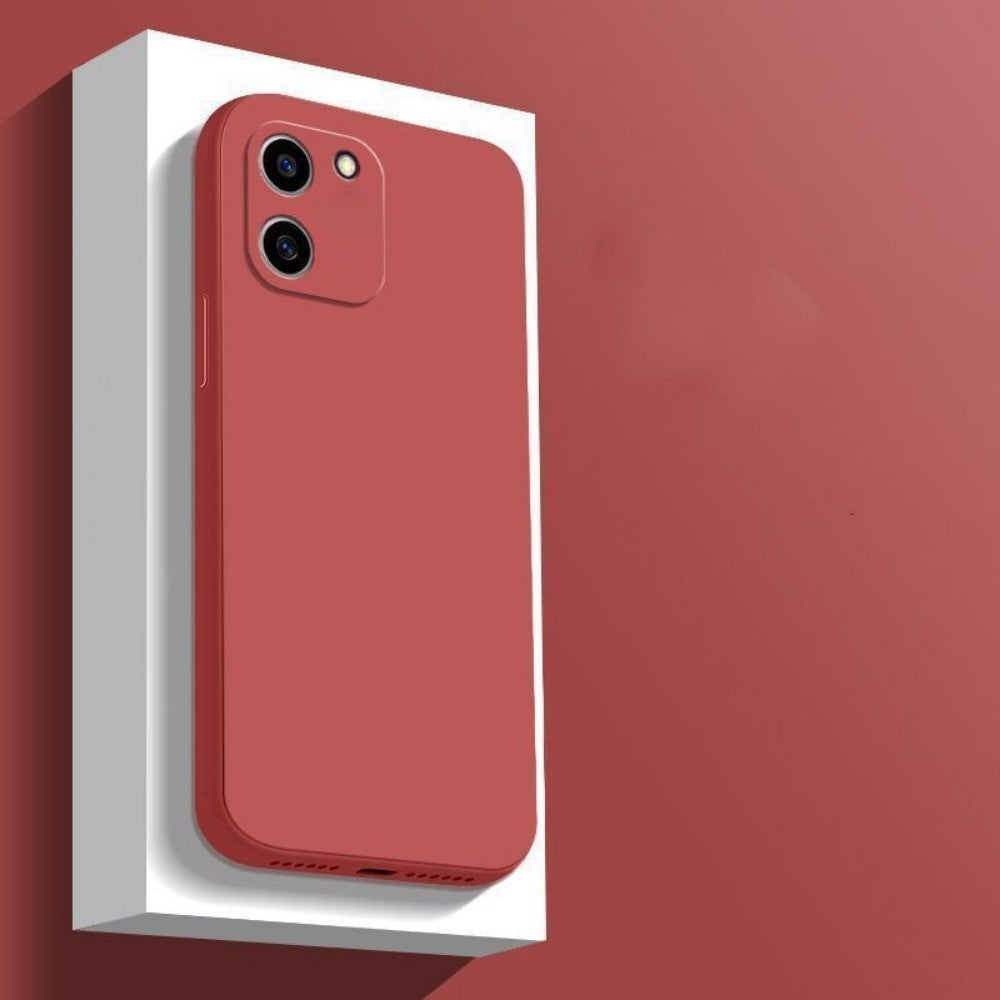 For Samsung Galaxy A03 Cover Drop and wear resistant Silicone Full Case Classic Simple Solid Color Phone Case Cover