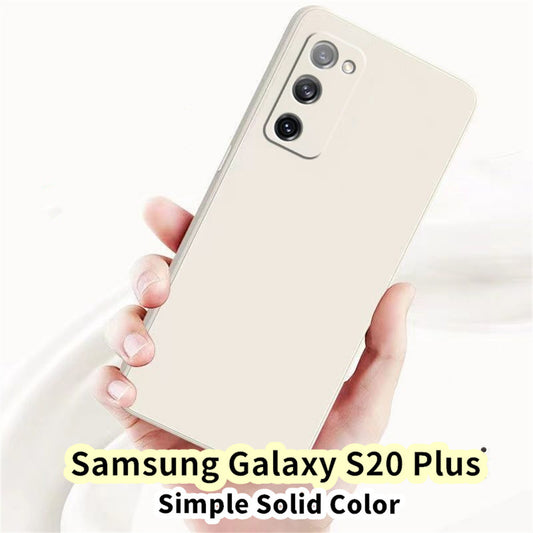 For Samsung Galaxy S20 Plus Cover Drop and wear resistant Silicone Full Case Classic Simple Solid Color Phone Case Cover