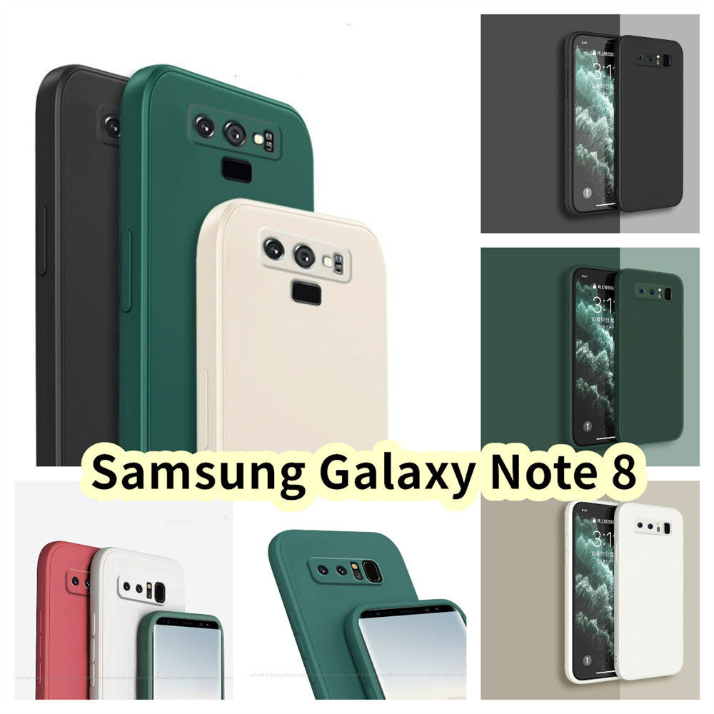For Samsung Galaxy Note 8 Cover Drop and wear resistant Silicone Full Case Classic Simple Solid Color Phone Case Cover