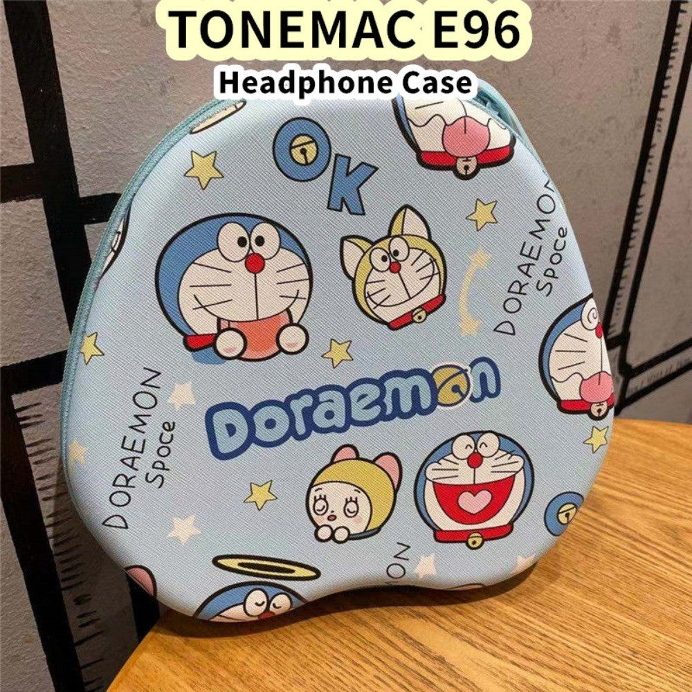 For TONEMAC E96 Headphone Case Cartoon Creative Patterns Headset Earpads Storage Bag Casing Box