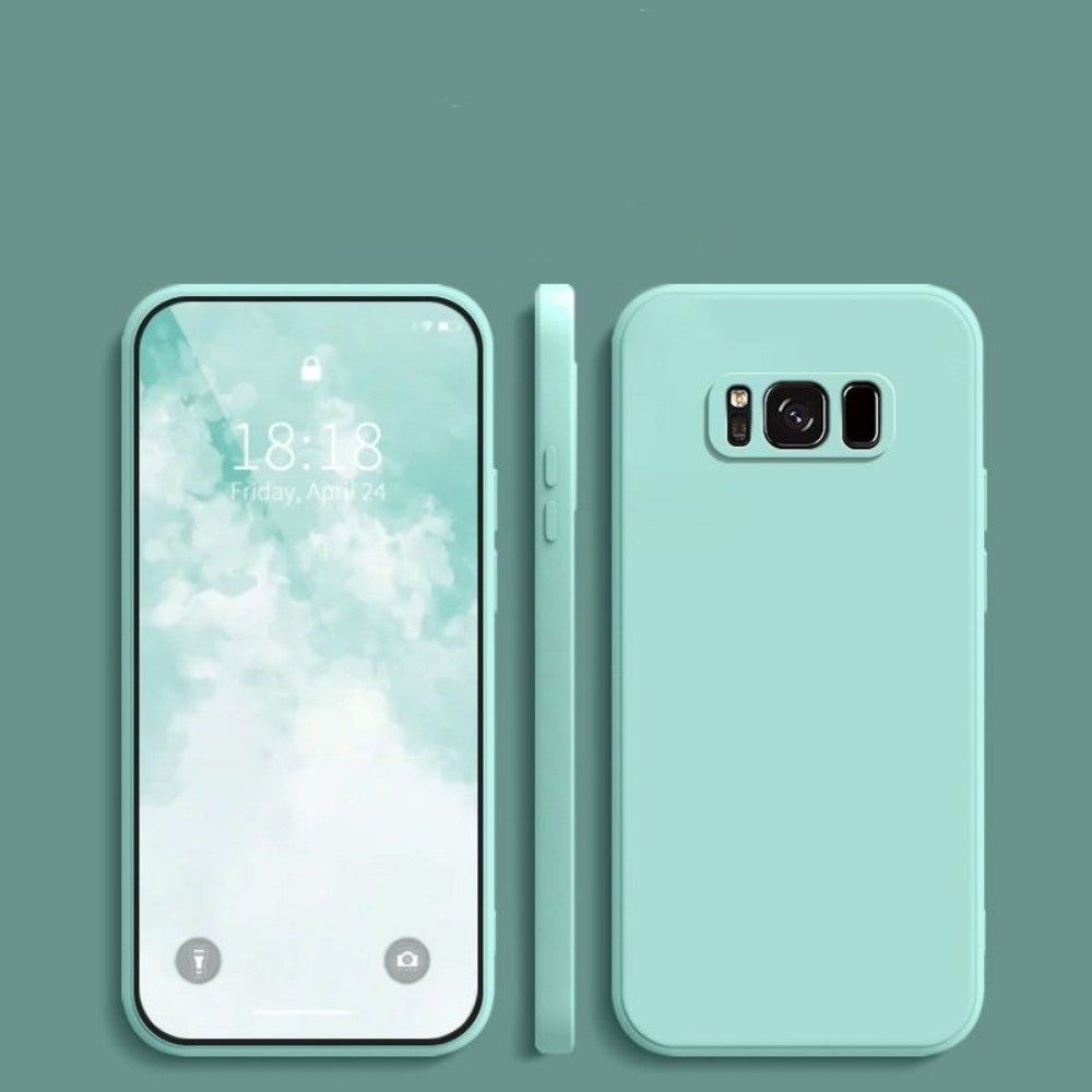 For Samsung Galaxy S8 Plus Cover Drop and wear resistant Silicone Full Case Classic Simple Solid Color Phone Case Cover