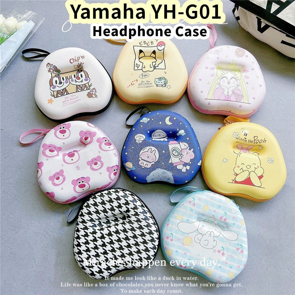 For Yamaha YH-G01 Headphone Case Cartoon Creative Patterns Headset Earpads Storage Bag Casing Box