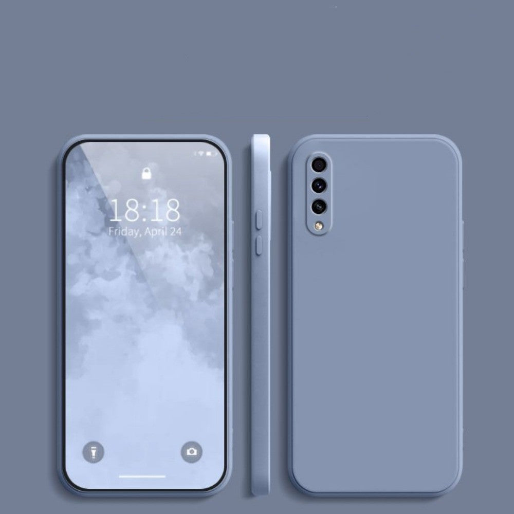 For Samsung Galaxy A50S Cover Drop and wear resistant Silicone Full Case Classic Simple Solid Color Phone Case Cover