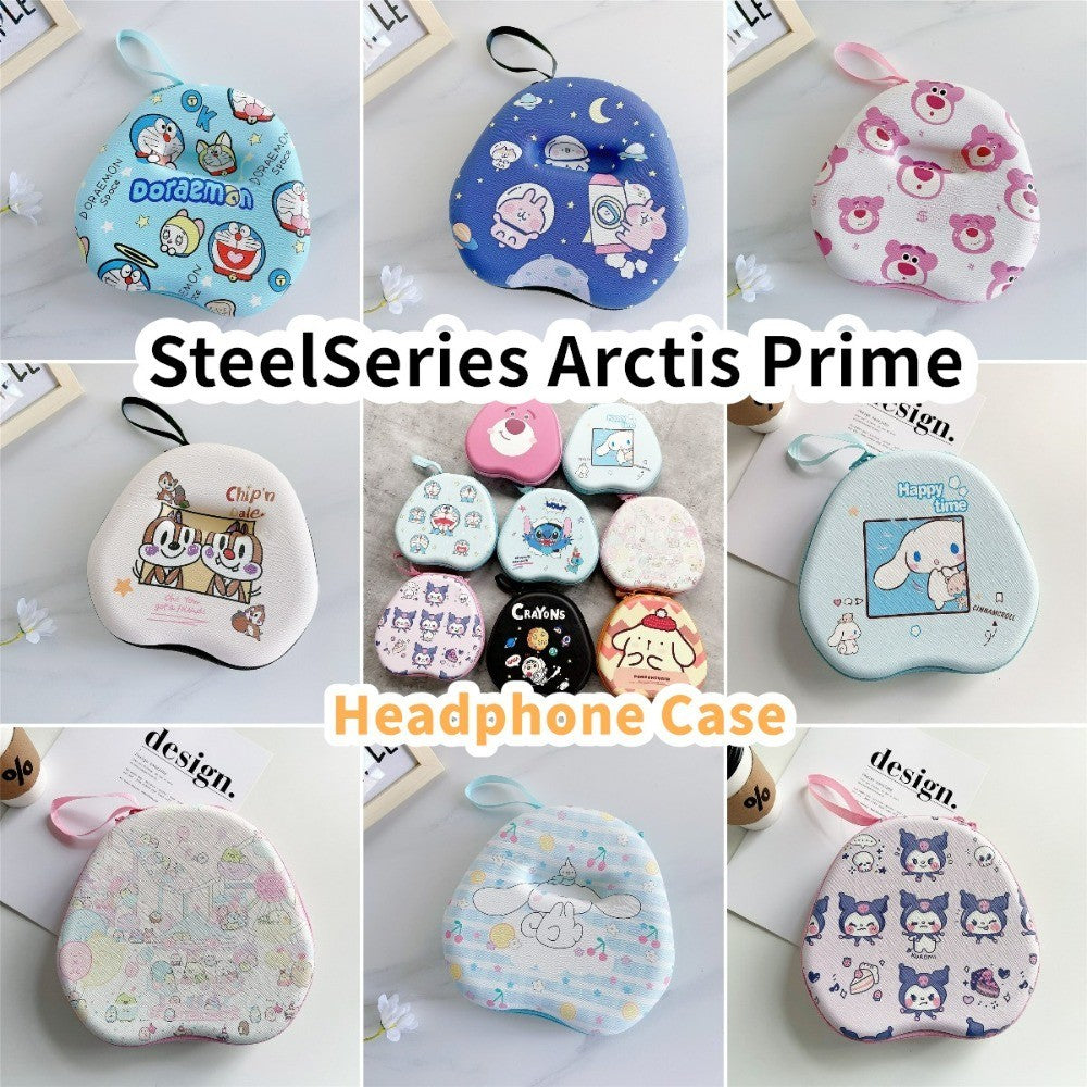 For SteelSeries Arctis Prime Headphone Case Cartoon Creative Patterns Headset Earpads Storage Bag Casing Box