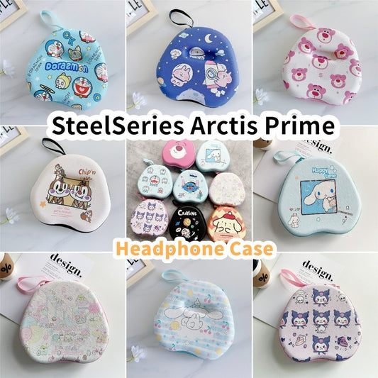 For SteelSeries Arctis Prime Headphone Case Cartoon Creative Patterns Headset Earpads Storage Bag Casing Box