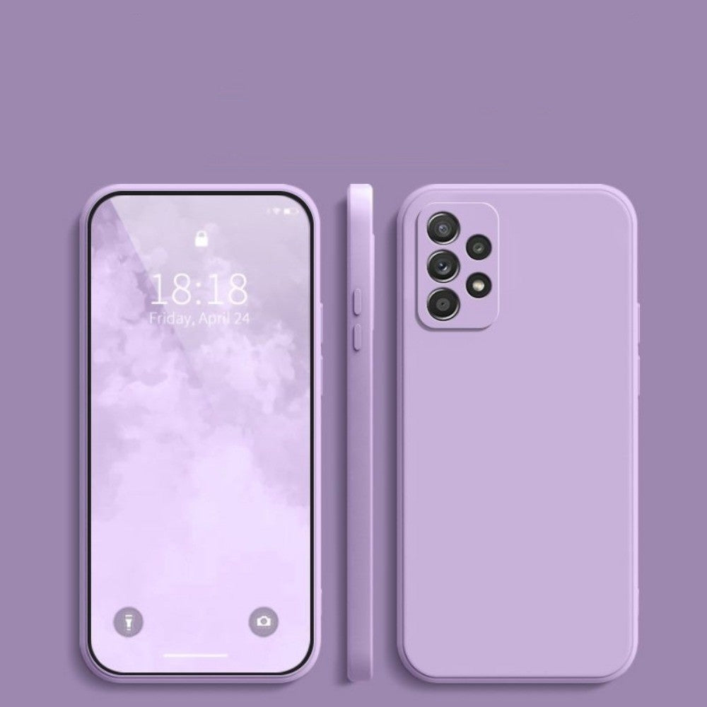 For Samsung Galaxy A52 Cover Drop and wear resistant Silicone Full Case Classic Simple Solid Color Phone Case Cover